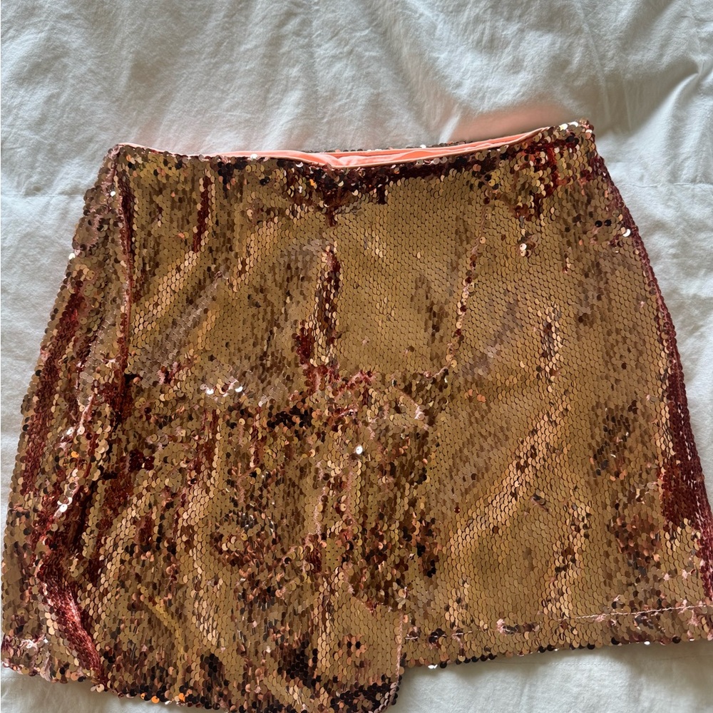 Sequin Gold Skirt